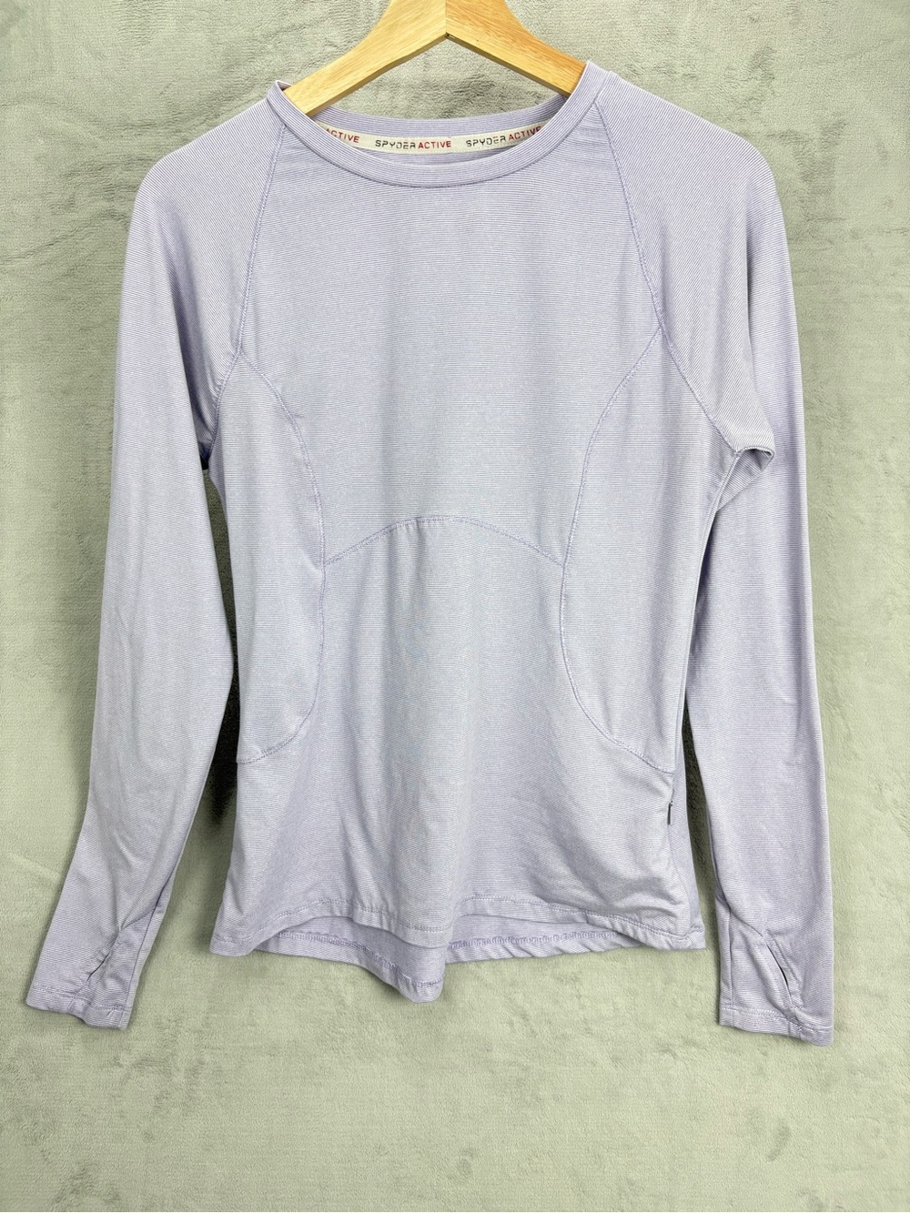 Spyder Active Purple Long Sleeve Athletic Top Medium Performance Shirt